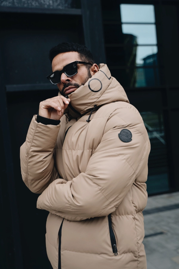 Kurtka zimowa męska Olavoga Sparknoing beżowa