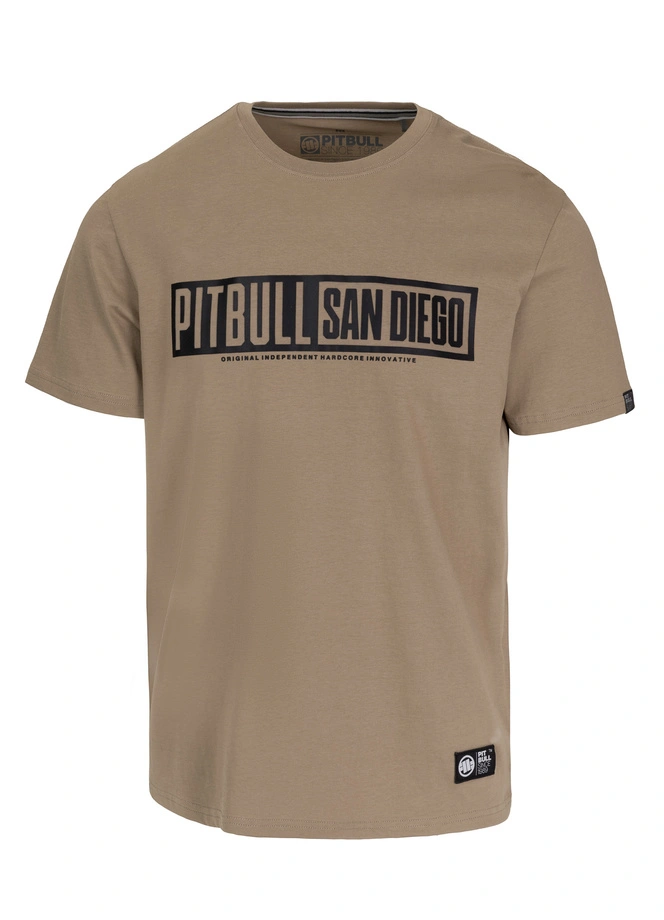Koszulka męska T-Shirt Pit Bull Pitbull Eighty Nine Dog 25 beżowa