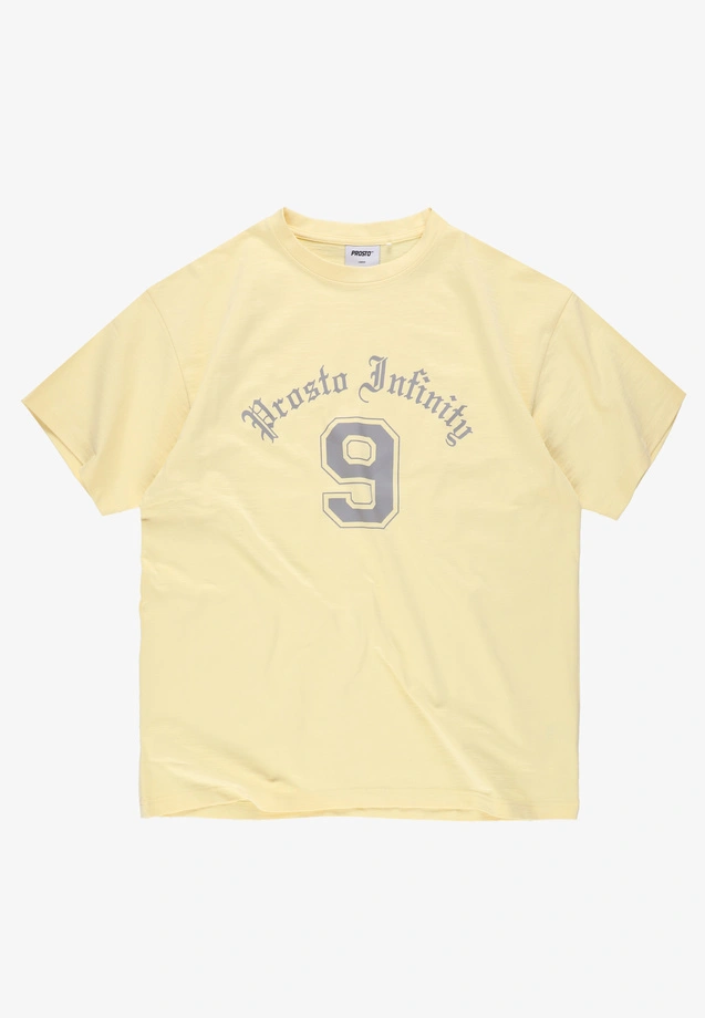 Koszulka męska t-shirt oversize Prosto Nine żółta