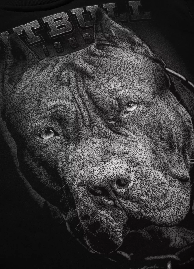 Bluza męska bez kaptura Pitbull Pit Bull Born In 1989 czarna