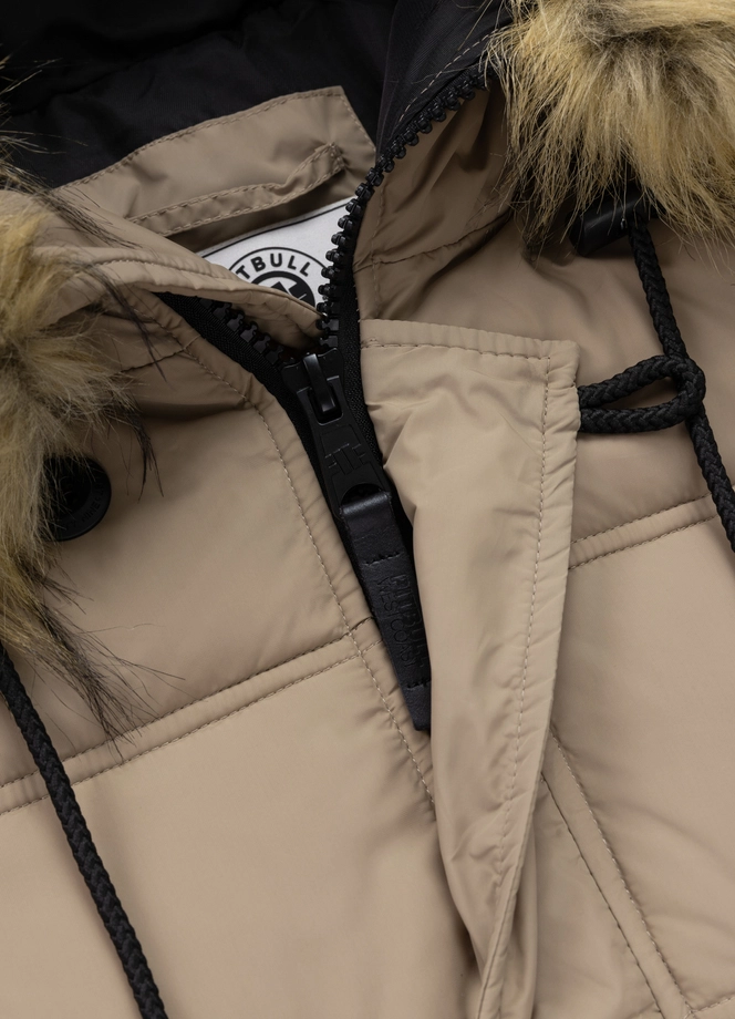 Kurtka damska zimowa parka Pit Bull Queenston beżowa
