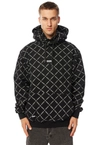 Bluza męska z kapturem Mass Dnm Monogram czarna