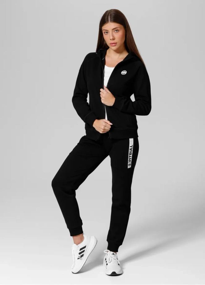 Bluza damska z kapturem Pit Bull Pitbull Fuchsia 25 ZIP hooded czarna