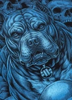 Bluza męska z kapturem Pit Bull Guardian Angel czarna