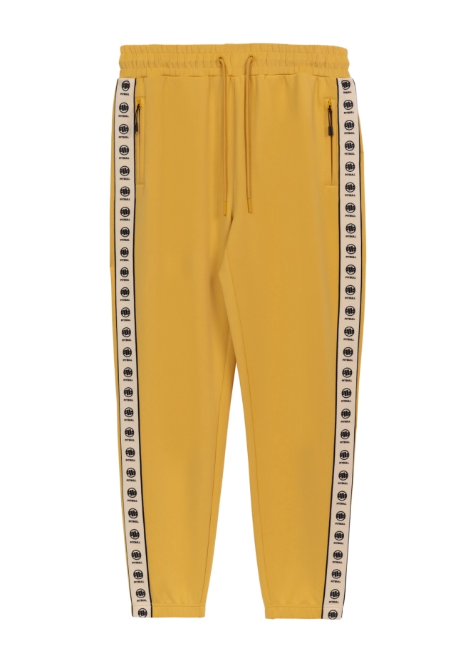Komplet dresowy męski Pitbull Pit Bull Powers żółty