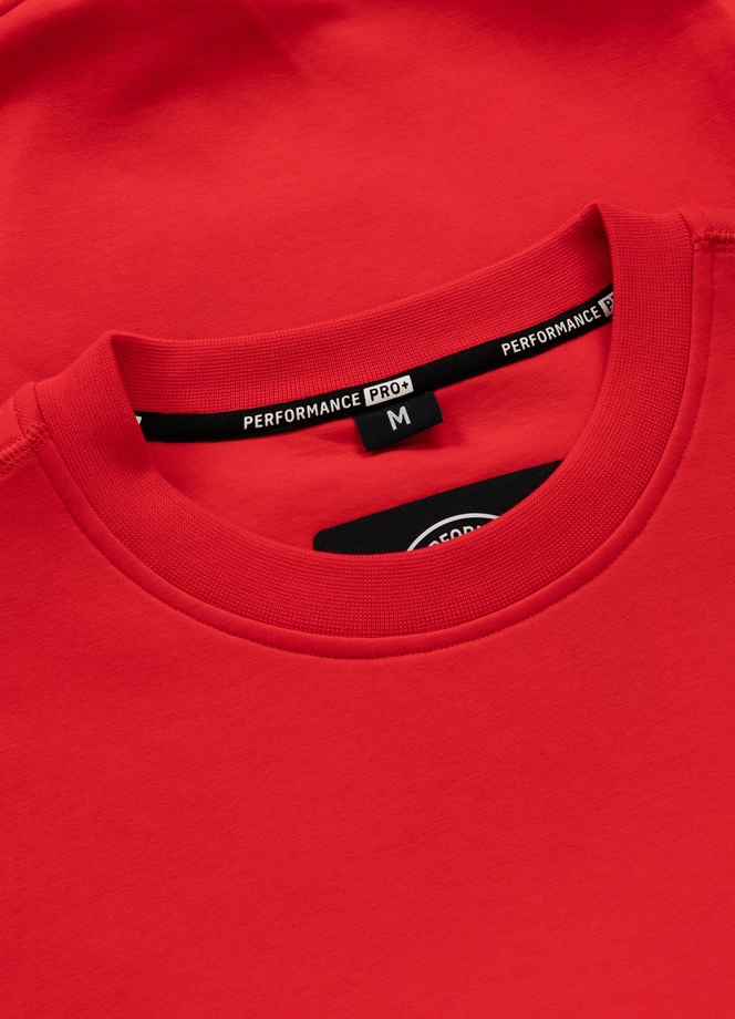 Bluza męska bez kaptura Pitbull Pit Bull Dogwood czerwona