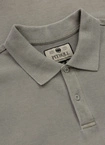 Koszulka męska Polo Pitbull Pique Small Logo Washed szara oliwkowa