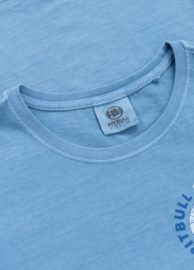 Koszulka damska T-shirt Pit Bull Planet Surf sprany niebieski