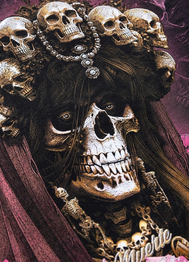 Koszulka t-shirt damska Pit Bull Santa Muerte 26 czarna