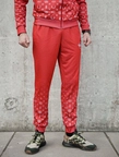 Spodnie dresowe męskie Środowisko Miejskie Pattern Poliester czerwone