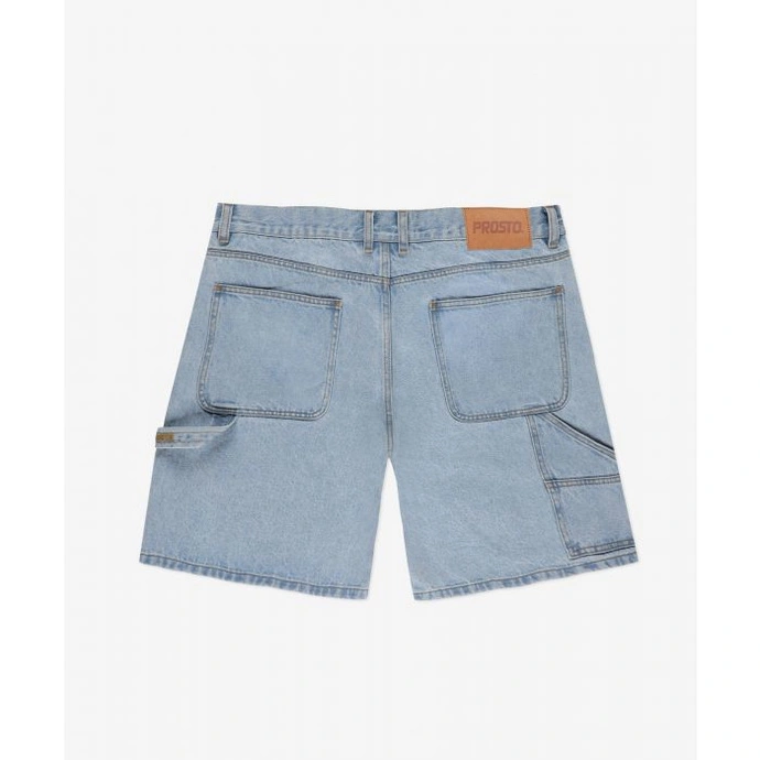 Spodenki męskie jeansowe Prosto Zaxx Baggy jasno niebieskie