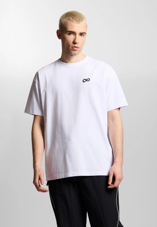 Koszulka męska t-shirt oversize Prosto Big Log Infinity biała