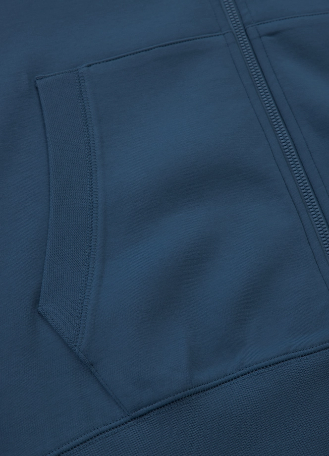 Bluza męska rozpinana z kapturem Pit Bull Sampson 25 ZIP ciemno niebieska