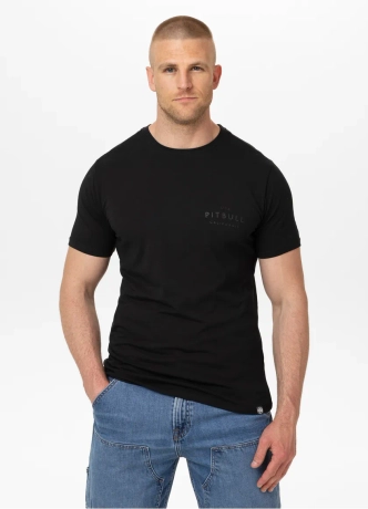 Koszulka męska T-Shirt Pit Bull Pitbull USA CAL Slim Fit czarna