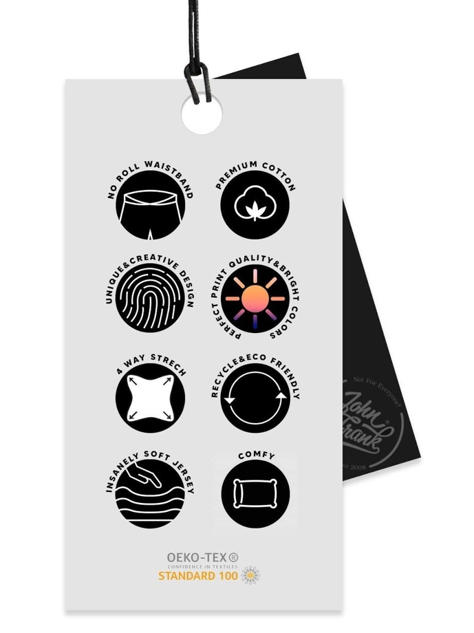 Bokserki męskie John Frank Fresh szare