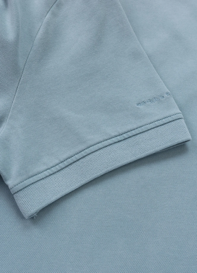 Koszulka męska Polo Pitbull Pique Small Logo Washed niebieska