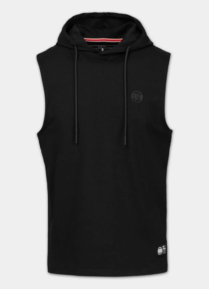 Koszulka męska tank top z kapturem Pit Bull Pitbull Mercado Hilltop czarna