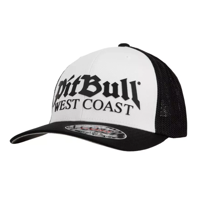 Czapka z daszkiem Full Cap Pit Bull Pitbull Classic Old Logo biała/czarna
