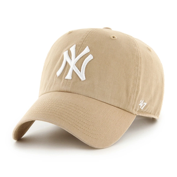 Czapka z daszkiem 47 Brand New York Yankees Khaki Clean Up beżowa