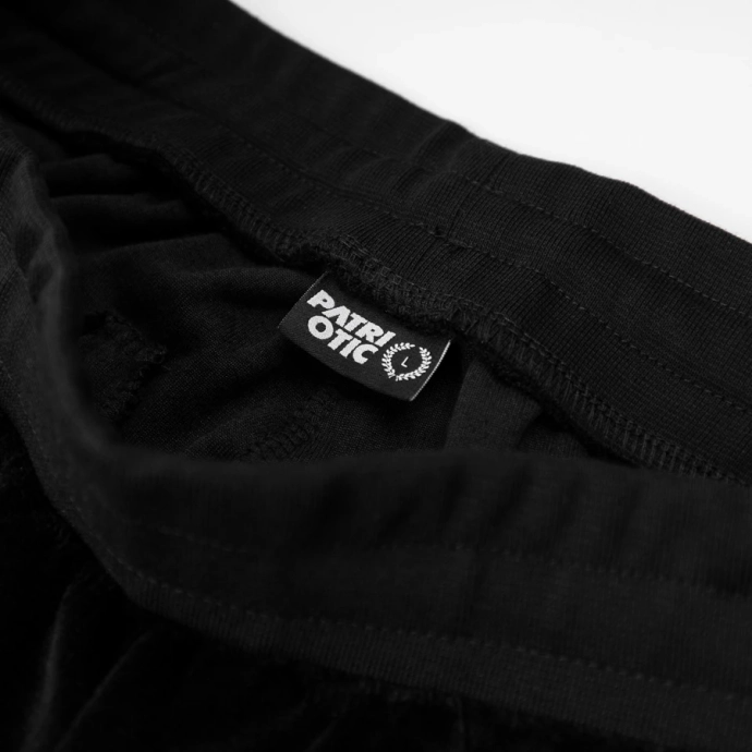 Spodnie dresowe męskie Patriotic Cls Mini App Welur czarne