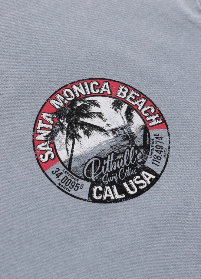 Koszulka męska T-Shirt Pit Bull Pitbull Denim Washed Oceanside 25 jasno niebieska