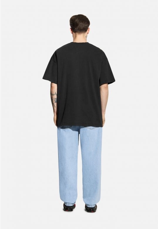 Koszulka męska t-shirt oversize Prosto Bull grafitowa czarna