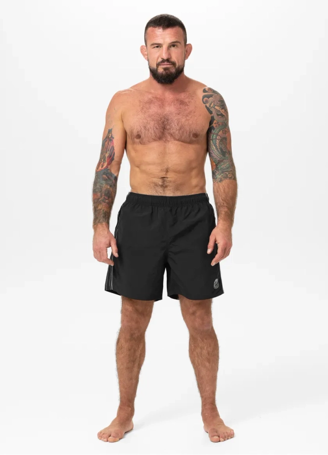 Spodenki szorty kąpielowe męskie Pitbull Crownhill czarne