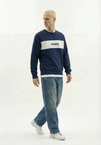 Bluza męska Prosto Root crewneck granatowa