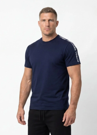 Koszulka męska T-Shirt Pitbull West Coast Tape granatowa