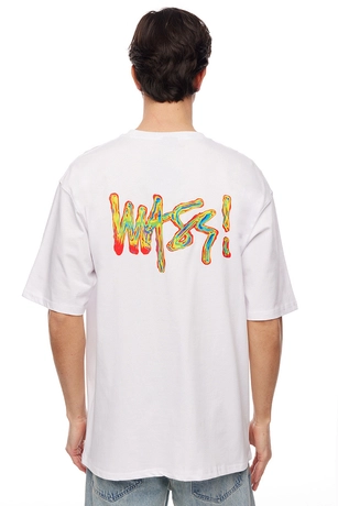 Koszulka męska t-shirt Mass Dnm Heat biała