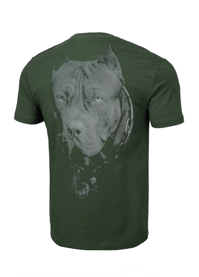 Koszulka męska T-Shirt Pit Bull Pitbull Born In 1989 zielona