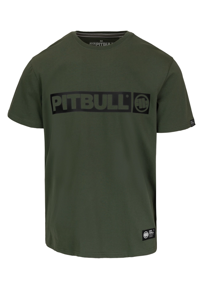 Koszulka męska T-Shirt Pitbull Hilltop ciemno zielona