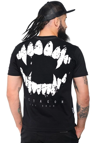 Koszulka męska T-shirt Octagon Zęby czarna