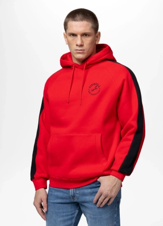 Bluza męska z kapturem Pit Bull San Diego CA czerwona