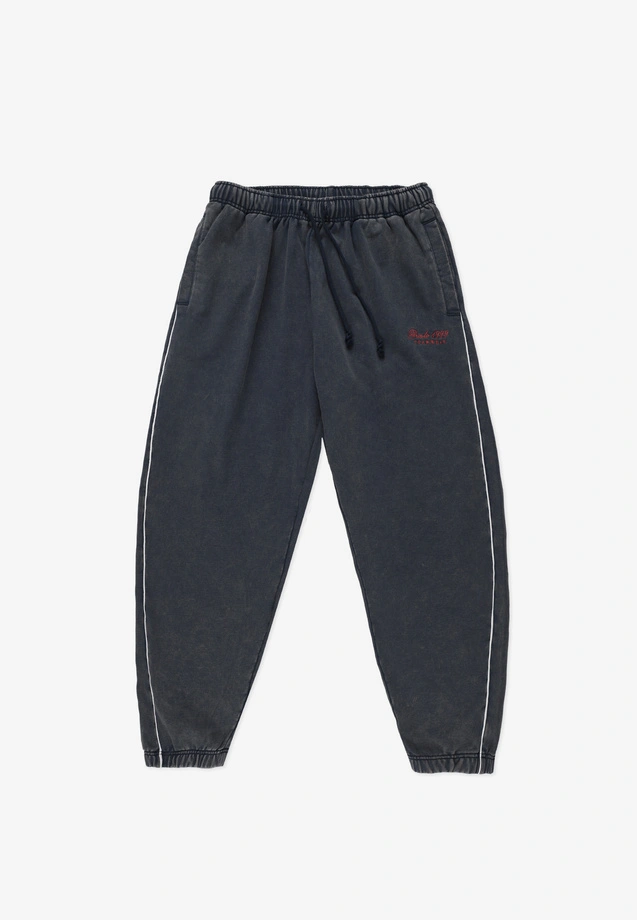 Spodnie dresowe męskie oversize Prosto Team Washed granatowe