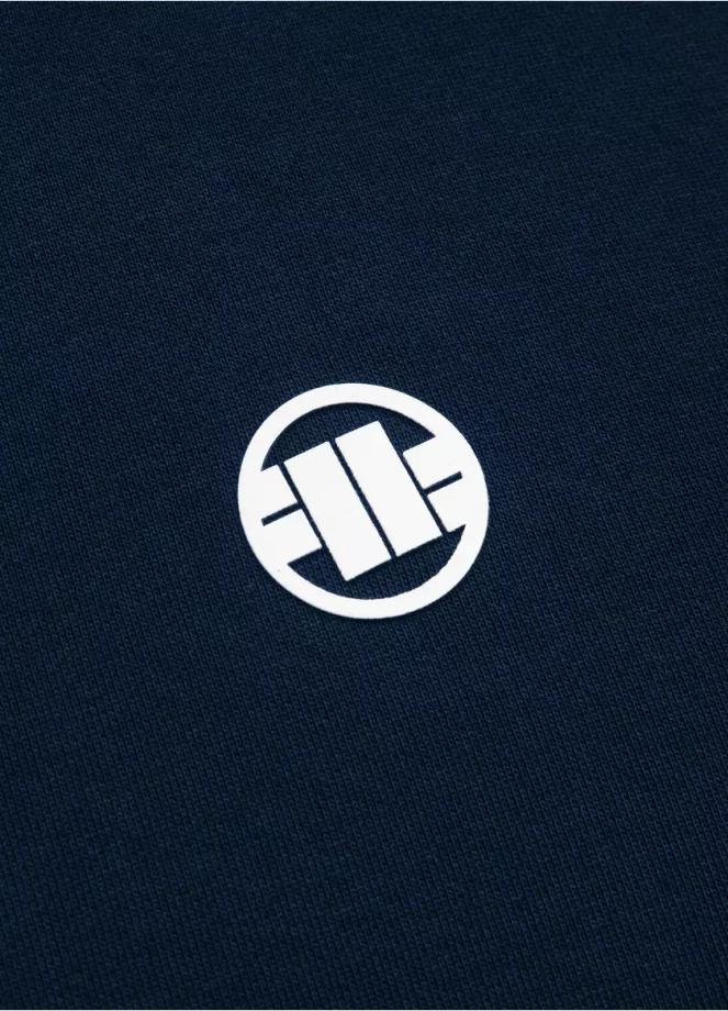 Bluza męska z kapturem Pitbull Pit Bull Small Logo Zip Terry granatowa