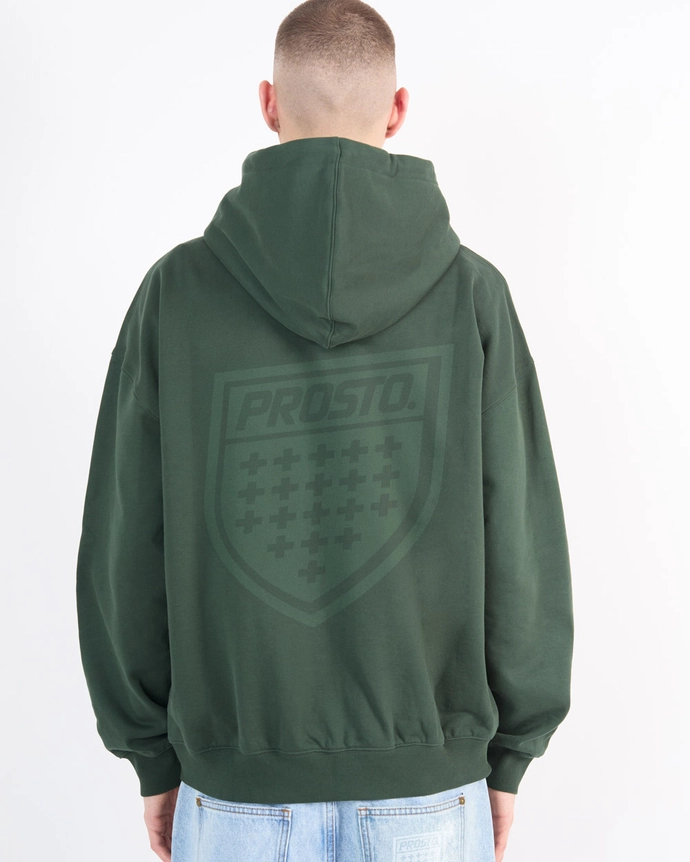Bluza męska rozpinana z kapturem Prosto Shield zielona