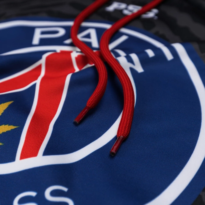 Bluza męska z kapturem Dudek P56 Imprinnt czarna