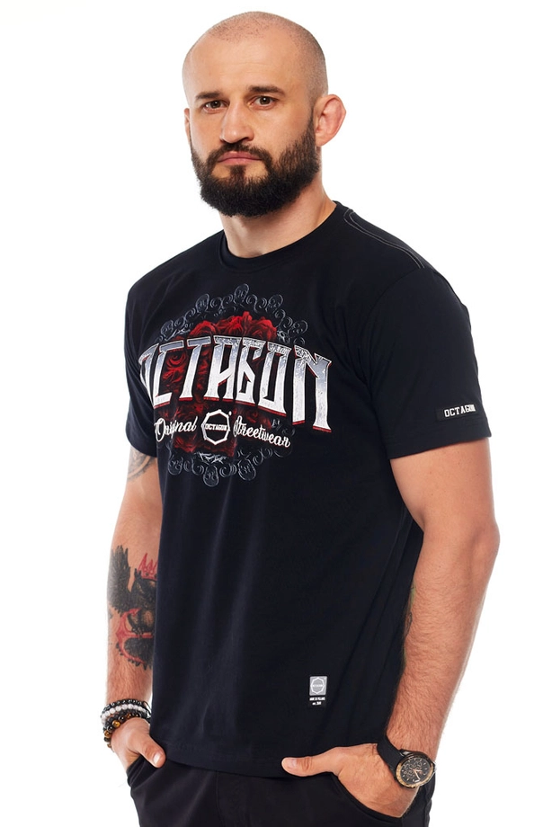 Koszulka męska T-shirt Octagon Santa Muerte czarna
