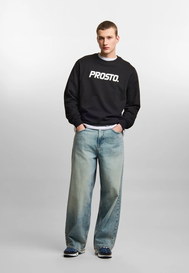 Bluza męska Prosto Old Logo crewneck czarna