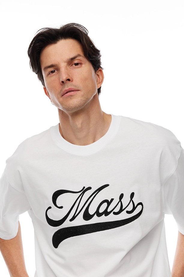 Koszulka męska t-shirt Mass Dnm Draft biała