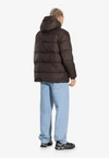 Kurtka zimowa męska Prosto Puffer 404 ciemno brązowa
