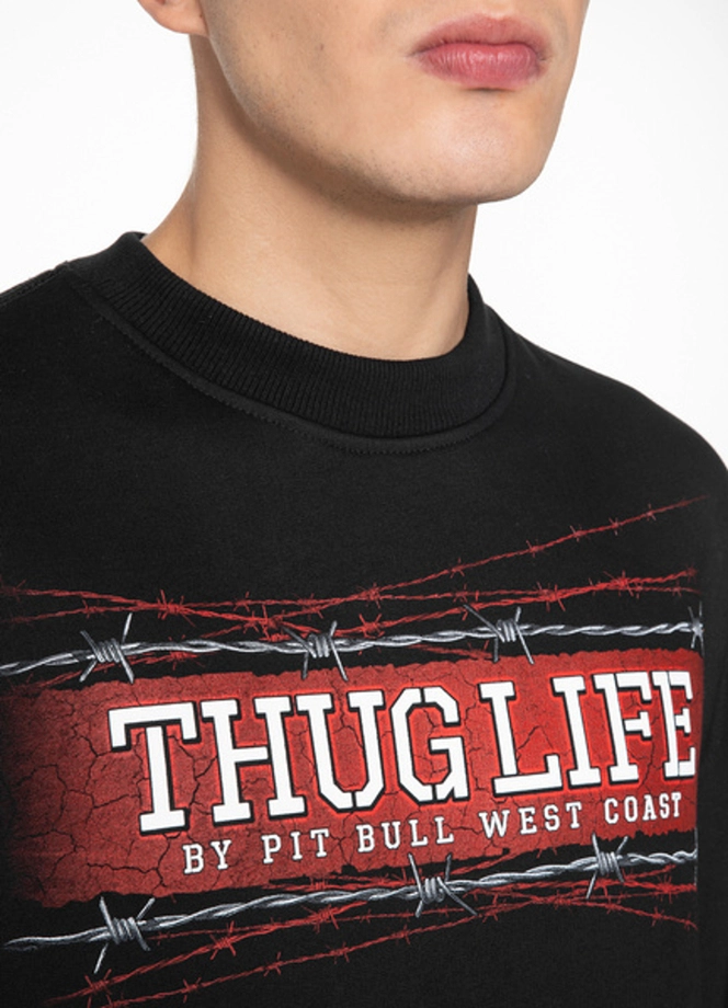 Bluza bez kaptura Pitbull Thug Life crewneck black