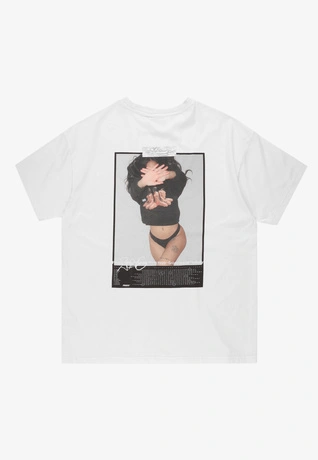 Koszulka męska t-shirt oversize Prosto Callendar biała
