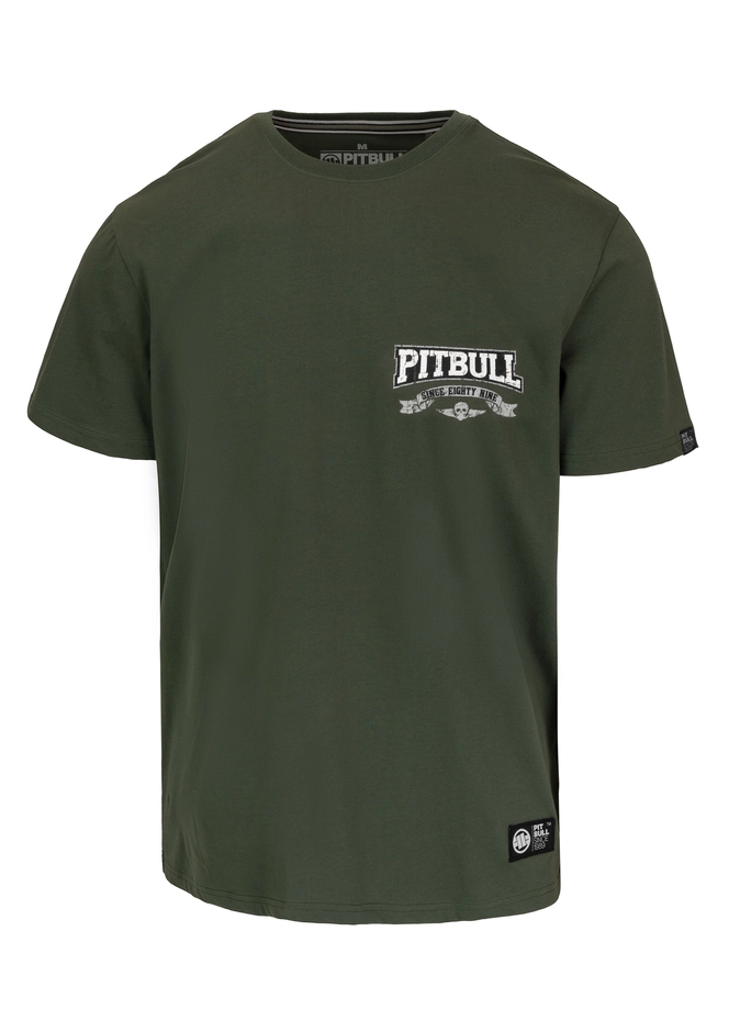 Koszulka męska T-Shirt Pit Bull Pitbull Troublemaker ciemno zielona