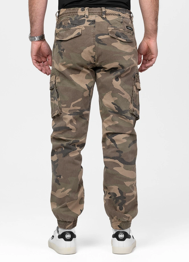 Spodnie męskie jogger bojówki Pitbull Proctor camo