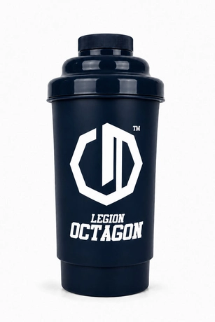 Shaker sportowy Legion Octagon Basic 600 ml granatowy