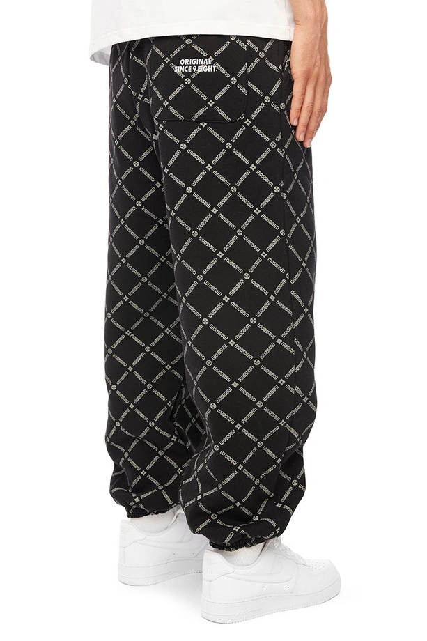 Spodnie dresowe męskie Baggy Mass DNM Monogram czarne