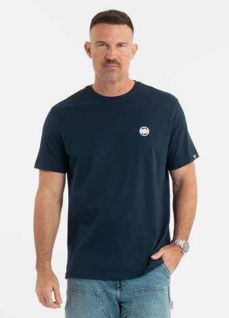 Koszulka męska T-Shirt Pitbull Small Logo granatowa