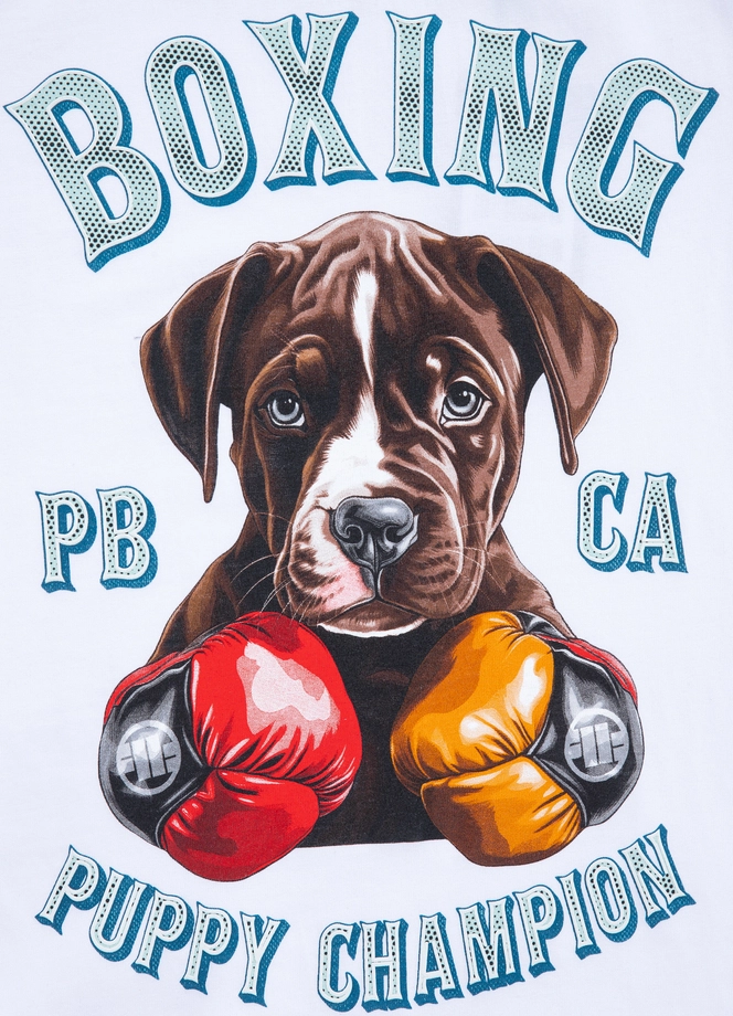 Koszulka damska T-shirt Pit Bull Lil'Champ biała